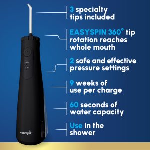 Беспроводной ирригатор для полости рта Waterpik WF-26 Black — изображение 7